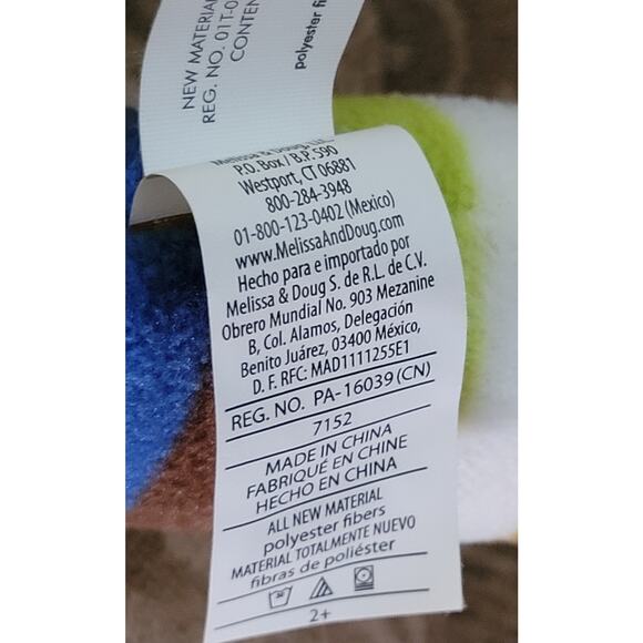 MELISSA & DOUG Large 27” BEEPOSH ELVIS THE LION Plush Stuffed Multicolor Striped - Picture 6 of 8